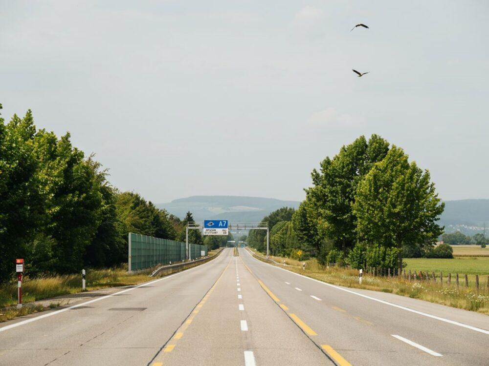 blokada ruchu na autostradzie